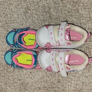 GARANIMALS BUNDLE Toddler Sneakers Spring Color New Walker Size 3 & 4
